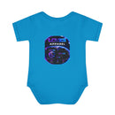 Infant Bodysuit — LOvZS Gradient Logo Baby Onesie (Front & Back Neon Apparel Design)