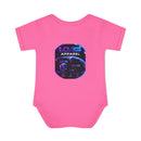 Infant Bodysuit — LOvZS Gradient Logo Baby Onesie (Front & Back Neon Apparel Design)