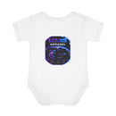 Infant Bodysuit — LOvZS Gradient Logo Baby Onesie (Front & Back Neon Apparel Design)