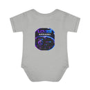 Infant Bodysuit — LOvZS Gradient Logo Baby Onesie (Front & Back Neon Apparel Design)