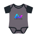 Infant Bodysuit — LOvZS Gradient Logo Baby Onesie (Front & Back Neon Apparel Design)