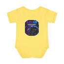 Infant Bodysuit — LOvZS Gradient Logo Baby Onesie (Front & Back Neon Apparel Design)
