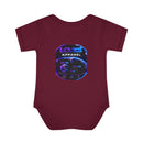 Infant Bodysuit — LOvZS Gradient Logo Baby Onesie (Front & Back Neon Apparel Design)