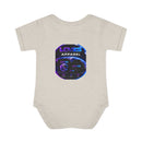 Infant Bodysuit — LOvZS Gradient Logo Baby Onesie (Front & Back Neon Apparel Design)