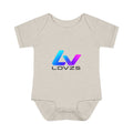 Infant Bodysuit — LOvZS Gradient Logo Baby Onesie (Front & Back Neon Apparel Design)