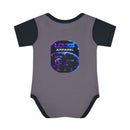 Infant Bodysuit — LOvZS Gradient Logo Baby Onesie (Front & Back Neon Apparel Design)