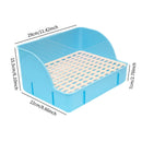 Rabbit Litter Tray Toilet Animal Potty Trainer Bunnies Corner Toilet Box for Ferret Hamster Dragon Cat Guinea Pig Dutch Supplies