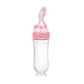 Safe Useful Silicone Baby Bottle With Spoon Food Supplement Rice Cereal Bottles Squeeze Spoon Milk Feeding Bottle Cup