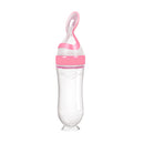 Safe Useful Silicone Baby Bottle With Spoon Food Supplement Rice Cereal Bottles Squeeze Spoon Milk Feeding Bottle Cup