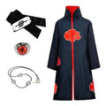 Akatsuki Red Cloud Cosplay Robe Set – Adult & Kids