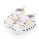 New Baby Shoes Boys Girls Classic Canvas Casual Sneakers Spring Newborn First Walker Toddler Soft Sole Non-Slip Walking Shoes