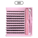 3D 190 PCS Cluster Lashes Kit – Lash Bond and Seal, Makeup Tools,DIY Lash Extension Set with Glue Accessories and Eyelash Curler