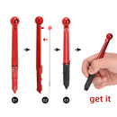 1 Set Hand Poke Pen and Stick Tool Tattoo Needle Holder 15ml black and redTattoo Ink Cup Pigment Glover Grommet Bandage Kit