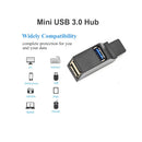 USB 3.0 HUB Adapter Extender Mini Splitter Box 1 to 3 Ports High Speed USB 2.0 For PC Laptop U Disk Card Reader