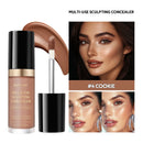 Foundation Coverage Concealer Multi-Use Cream Oil Free Long Lasting Hydrating Cover Contour Highlight and Retouch Face Makeup