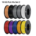 KINGROON 10KG PLA Filament PETG 3D Filament 1.75mm For 3D Printer Filament Bundle Mixed Colors FDM Printing Material Fast Ship