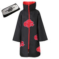 Akatsuki Red Cloud Cosplay Robe Set – Adult & Kids