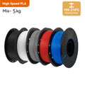 KINGROON HS-PLA Filament 1.75mm High Speed PLA 3d Printer Filament For Bambu All FDM 3D Printer 3D Printing Materials 5/10KG