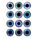 24pcs/bag 14mm Eyes Chips Suitable for Blythe Doll Super Thin Pupil Glass Cabochons DIY Accessories Bulk Items H213