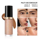 Foundation Coverage Concealer Multi-Use Cream Oil Free Long Lasting Hydrating Cover Contour Highlight and Retouch Face Makeup