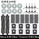 Dreame Mova E30 Ultra / Trouver E30 Ultra Robot Vacuums Cleaner Accesories Main Side Brush Hepa Filter Mop Cloths Dust Bag Spare