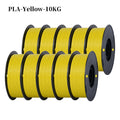 KINGROON 22LBS PETG or PLA Filament 3D Printer Filament 10 Rolls 1KG 1.75MM Eco-Friendly Good Toughness Mix Color Free Shipping