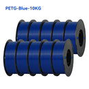 KINGROON 22LBS PETG or PLA Filament 3D Printer Filament 10 Rolls 1KG 1.75MM Eco-Friendly Good Toughness Mix Color Free Shipping