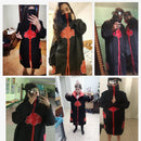 Akatsuki Red Cloud Cosplay Robe Set – Adult & Kids