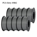 KINGROON 22LBS PETG or PLA Filament 3D Printer Filament 10 Rolls 1KG 1.75MM Eco-Friendly Good Toughness Mix Color Free Shipping