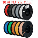 KINGROON 10KG PLA Filament PETG 3D Filament 1.75mm For 3D Printer Filament Bundle Mixed Colors FDM Printing Material Fast Ship