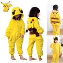 Pikachu Cozy Flannel Onesie – Kids & Family Pajamas