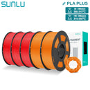 SUNLU 5KG Pla Plus 3D Filament PLA+ 1.75mm Neatly Wound Good Toughness Colorful Printer Filaments for FDM 3D Printing Materials