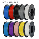 KINGROON 10KG PLA Filament PETG 3D Filament 1.75mm For 3D Printer Filament Bundle Mixed Colors FDM Printing Material Fast Ship