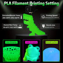 DIY Christmas Gift, 1.75mm PLA Luminous 3D Printer Filament, 200g(0.44L）Spool, Glow in the Dark, for Most FDM Printers