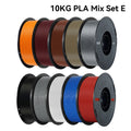KINGROON 10KG PLA Filament PETG 3D Filament 1.75mm For 3D Printer Filament Bundle Mixed Colors FDM Printing Material Fast Ship