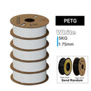 KINGROON 3D Printer Filament PLA PETG TPU ABS 5KG Bundle Black White Gray 1.75mm No Bubbles Plastic 5 Roll 1kg, Random Spool