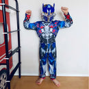 Optimus Prime Muscle Costume for Kids – Padded Transformer Jumpsuit