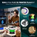 SUNLU 5KG Pla Plus 3D Filament PLA+ 1.75mm Neatly Wound Good Toughness Colorful Printer Filaments for FDM 3D Printing Materials