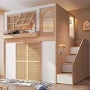 Privacy Bunk Bed with Separate Sleeping Areas — Space-Saving High & Low Design