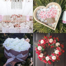 10/20/50Pcs Artificial Foam Rose Flowers PE Fake Flower for Home Room Dceor Wedding Party Halloween Thanksgiving Christmas Decor
