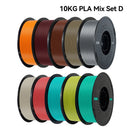 KINGROON 10KG PLA Filament PETG 3D Filament 1.75mm For 3D Printer Filament Bundle Mixed Colors FDM Printing Material Fast Ship