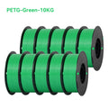 KINGROON 22LBS PETG or PLA Filament 3D Printer Filament 10 Rolls 1KG 1.75MM Eco-Friendly Good Toughness Mix Color Free Shipping