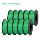 KINGROON 22LBS PETG or PLA Filament 3D Printer Filament 10 Rolls 1KG 1.75MM Eco-Friendly Good Toughness Mix Color Free Shipping
