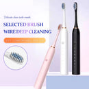 Electric Ultrasonic Toothbrush Six Speed Mode Home Soft Hair USB Charging Waterproof Adult Tooth Cleaner Automatic Couple Set-