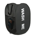 Portable Mesh Pop Up Laundry Hamper Wide Opening Breathable Collapsible Space-Saving Laundry Basket Dorm Travel Bathroom Items