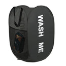 Portable Mesh Pop Up Laundry Hamper Wide Opening Breathable Collapsible Space-Saving Laundry Basket Dorm Travel Bathroom Items