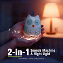 Portable Baby White Noise Machine – 30 Soothing Sounds & Night Light