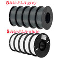 KINGROON 10KG PLA Filament PETG 3D Filament 1.75mm For 3D Printer Filament Bundle Mixed Colors FDM Printing Material Fast Ship