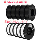 KINGROON 10KG PLA Filament PETG 3D Filament 1.75mm For 3D Printer Filament Bundle Mixed Colors FDM Printing Material Fast Ship