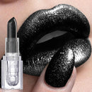 Waterproof Glitter Lipstick Sexy Black Lip Gloss Shiny Lip Tint  Cosmetics Halloween Lips Makeup